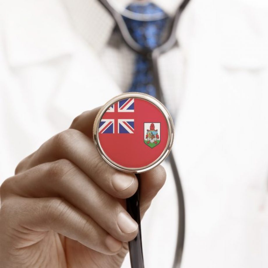 Stethoscope with national flag conceptual series - Bermuda